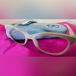 AJ Morgan White Sparkle Icey Glasses